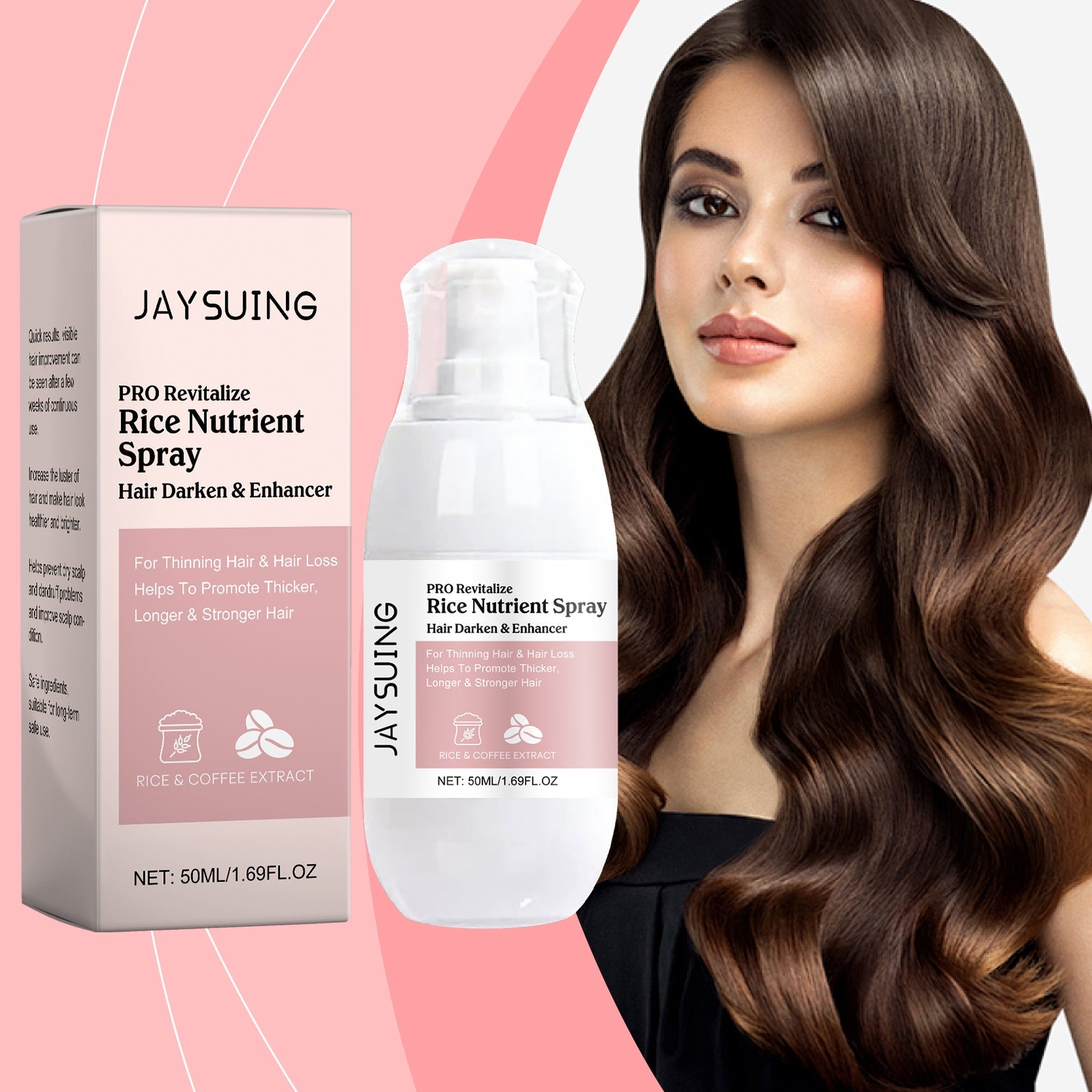 Rice Hair Care Spray Hydrates And Nourishes Hair Soft And Shiny Daily Care Spray - Korvel
