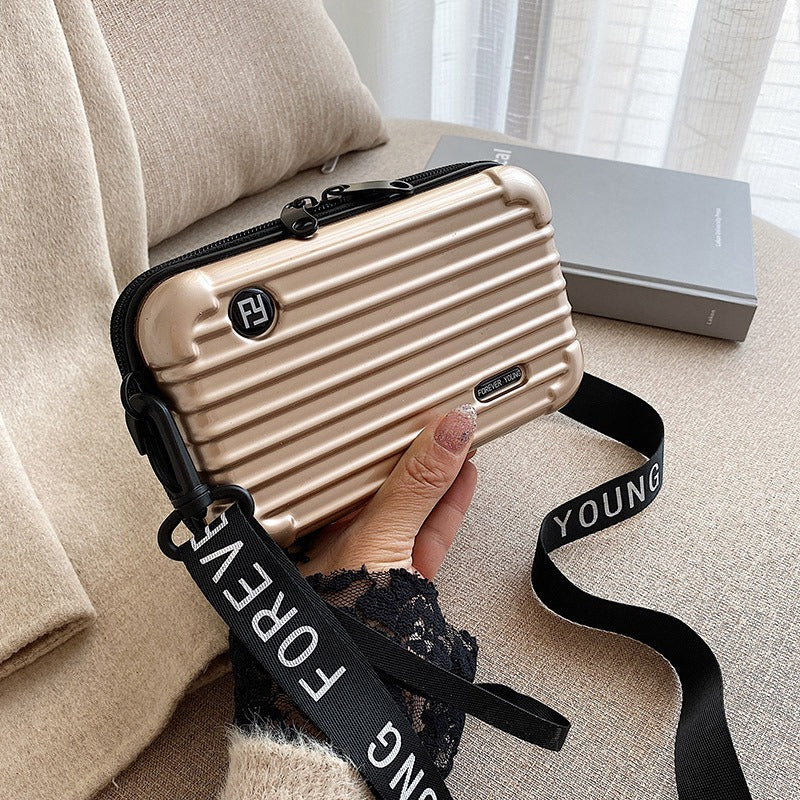 PC hard shell toiletry bag 7-inch shoulder crossbody bag hand storage bag suitcase small bag - Korvel