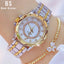 Diamond Women Luxury Brand Watch Rhinestone Elegant Ladies Watches Gold Clock Wrist Watches For Women Relogio Feminino - Korvel