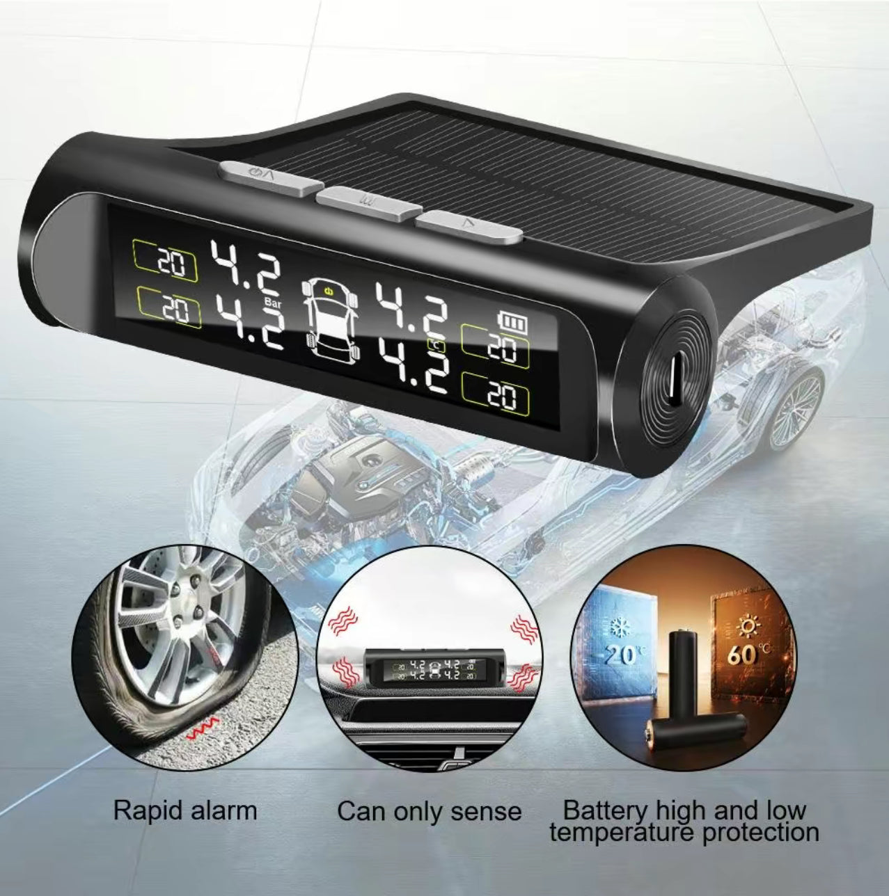 SolarTire TPMS Monitor - Korvel
