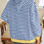 Sudadera con capucha a rayas suelta y casual