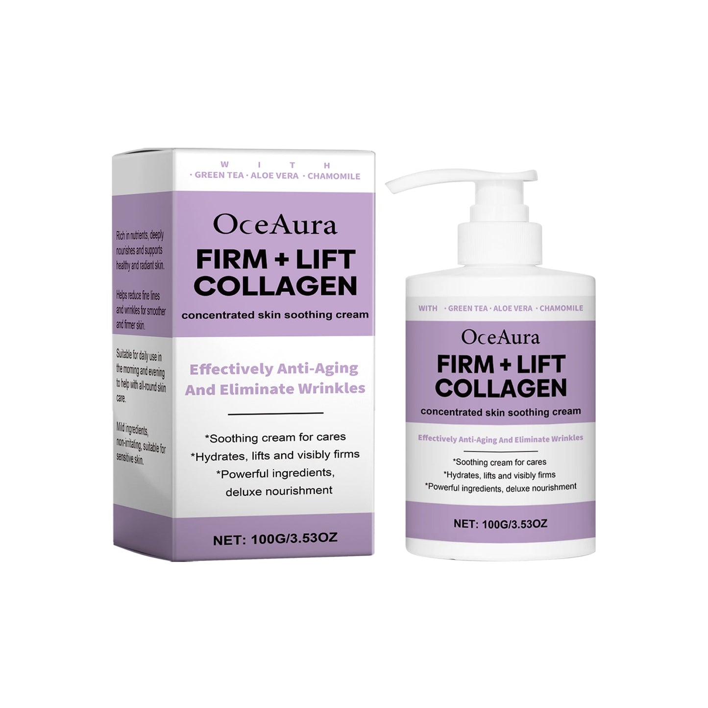 Face Firming Cream Hydrating Moisturizing Gentle Nourishing Elastic Moisturizing Face Skin Brightening Cream - Korvel