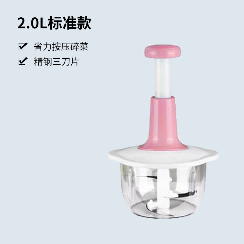 Manual Garlic Press & Food Processor for Home Cooking