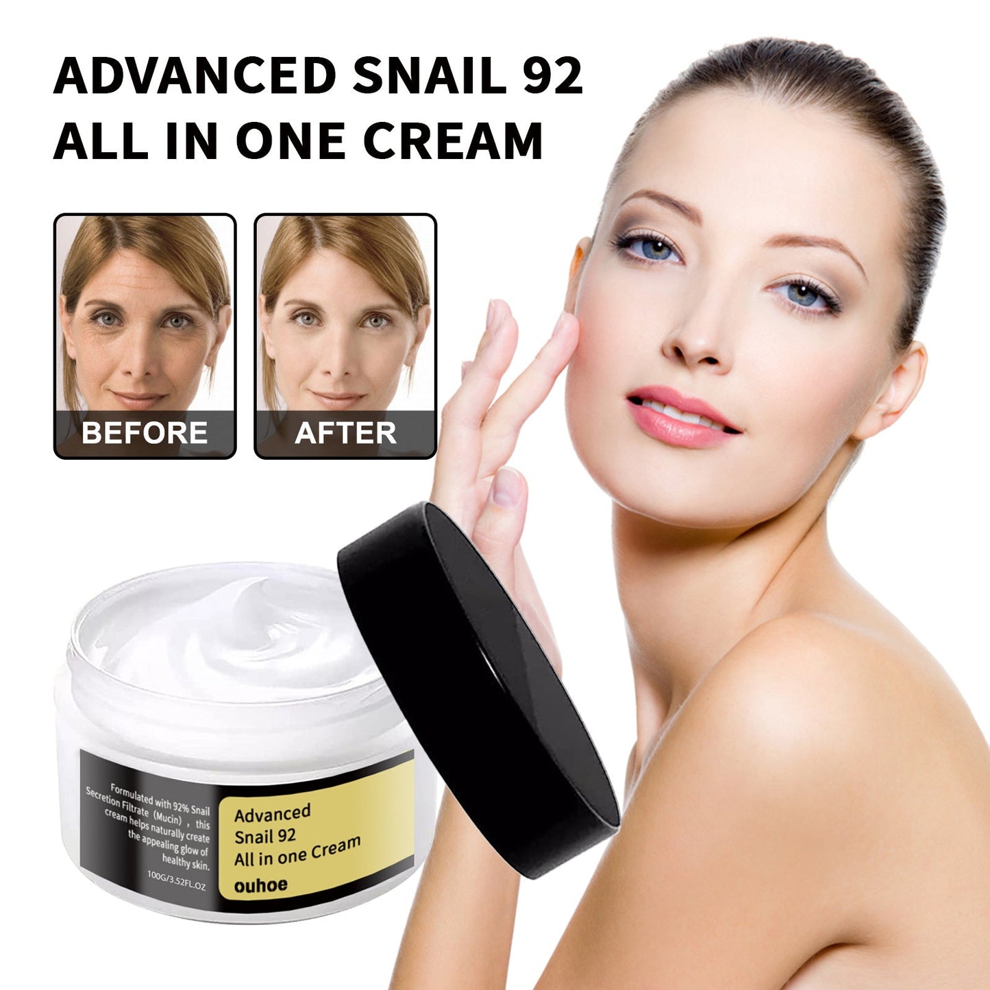 Crème Essentielle Douce Escargot pour un Soin Nourrissant de la Peau