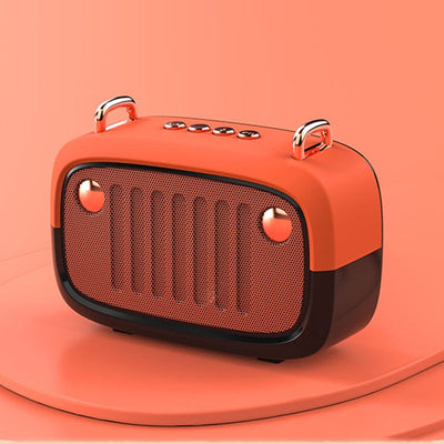 Haut-parleur Bluetooth Portable Vintage V5.0 avec Longue Durée de Vie de Batterie