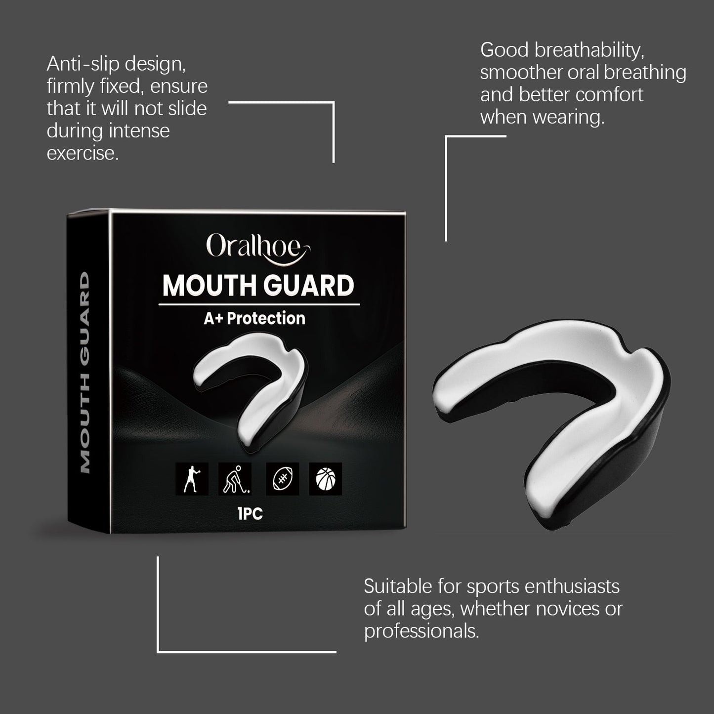 Tooth Protector For Daily Exercise Sanda Taekwondo Tooth Protector For Gum Protection Comfort Care - Korvel