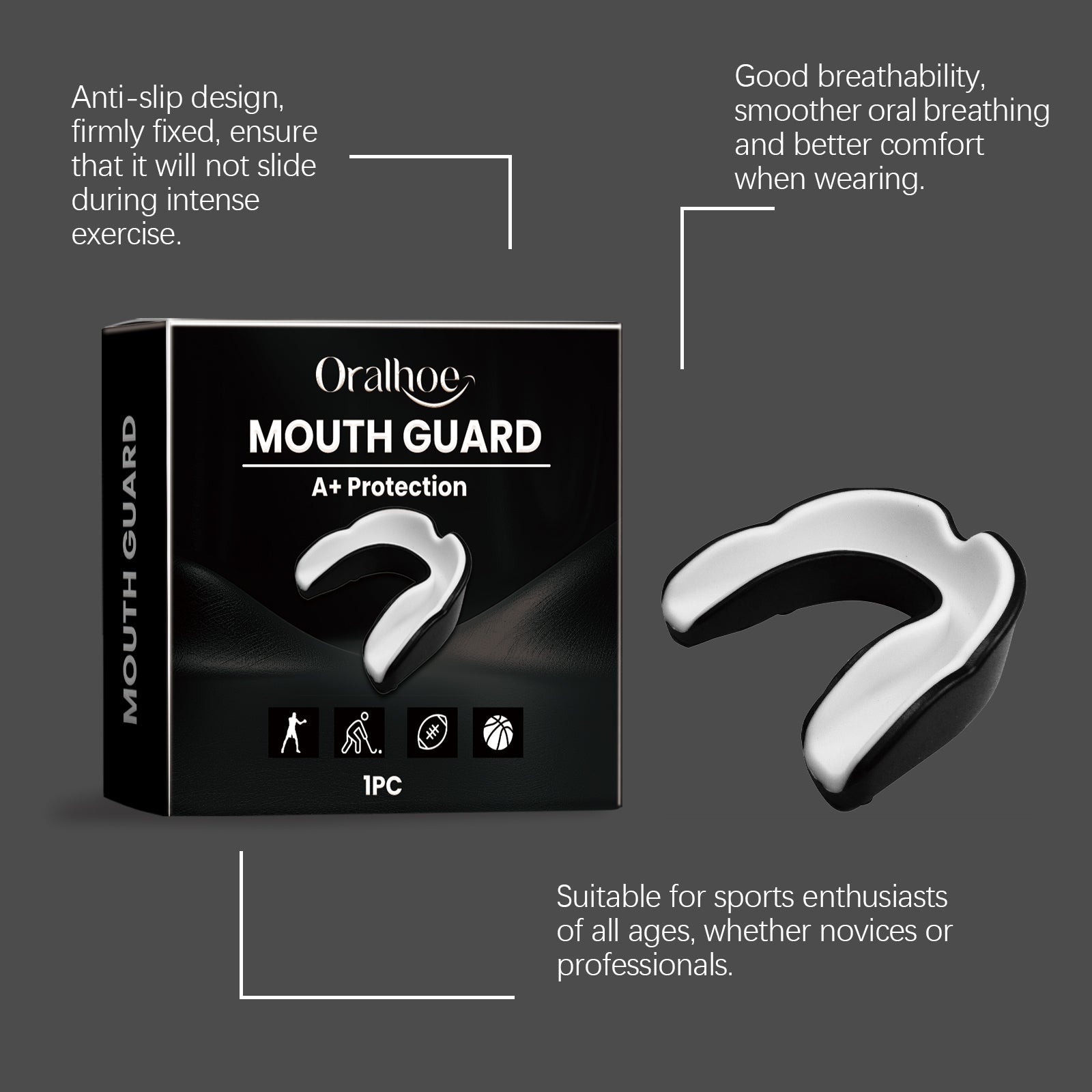 Tooth Protector For Daily Exercise Sanda Taekwondo Tooth Protector For Gum Protection Comfort Care - Korvel