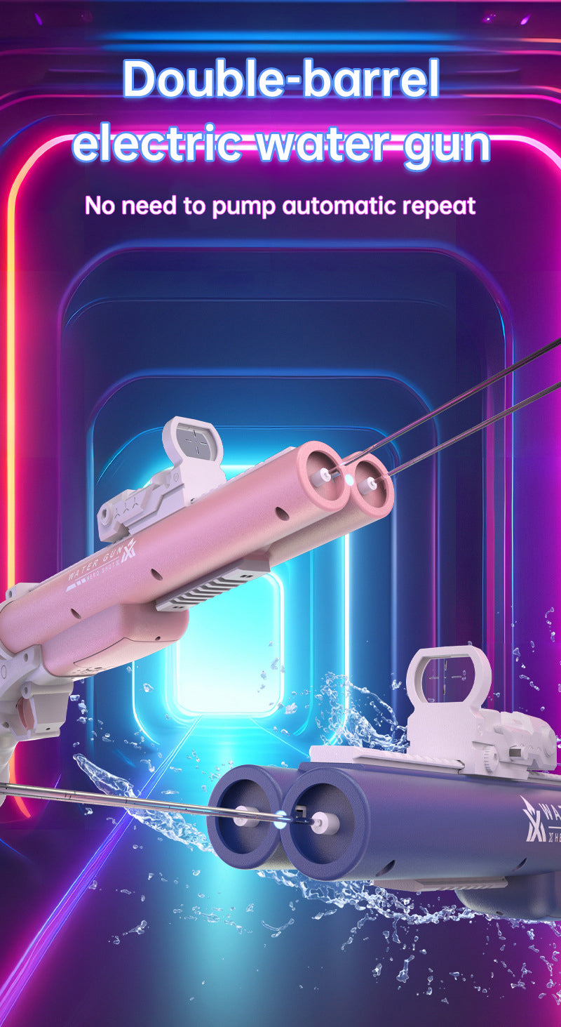 Double tube electric water gun outdoor water play and war toy - Korvel