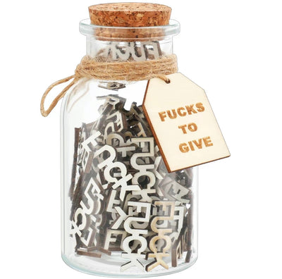 ZeroFucks Jar - Humorous Stress Relief Decor