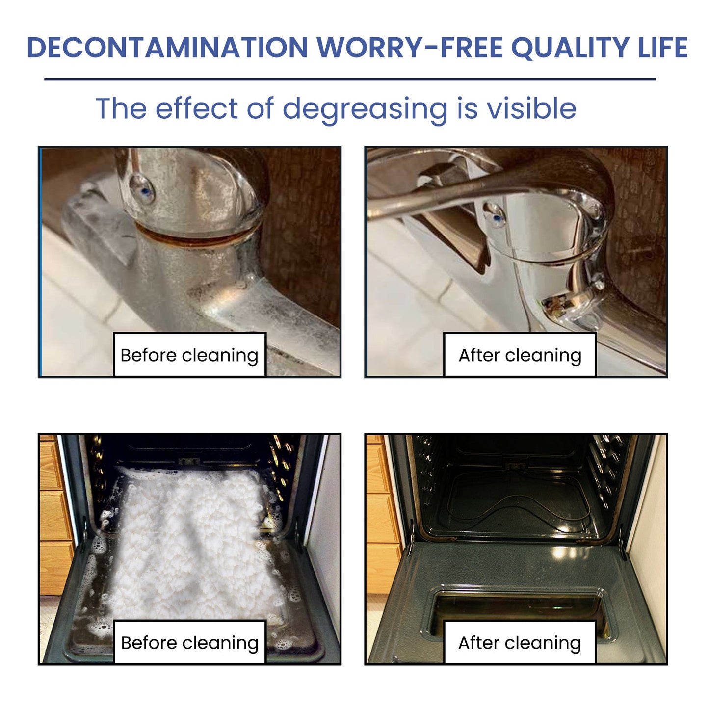 Effervescent Cleaning Tablets for Kitchen & Bathroom