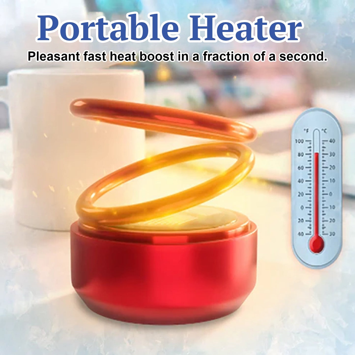 Portable Dynamic Molecular Heater, Car Window Snow, Ice And Fog Removal Convenient Heater - Korvel