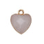 Women Jewelry  12.5mm Small Lovely Heart Pendant Labradorit Aventurine Opal Rose Crystal Quartz Stone Pendant DIY for Necklace - Korvel