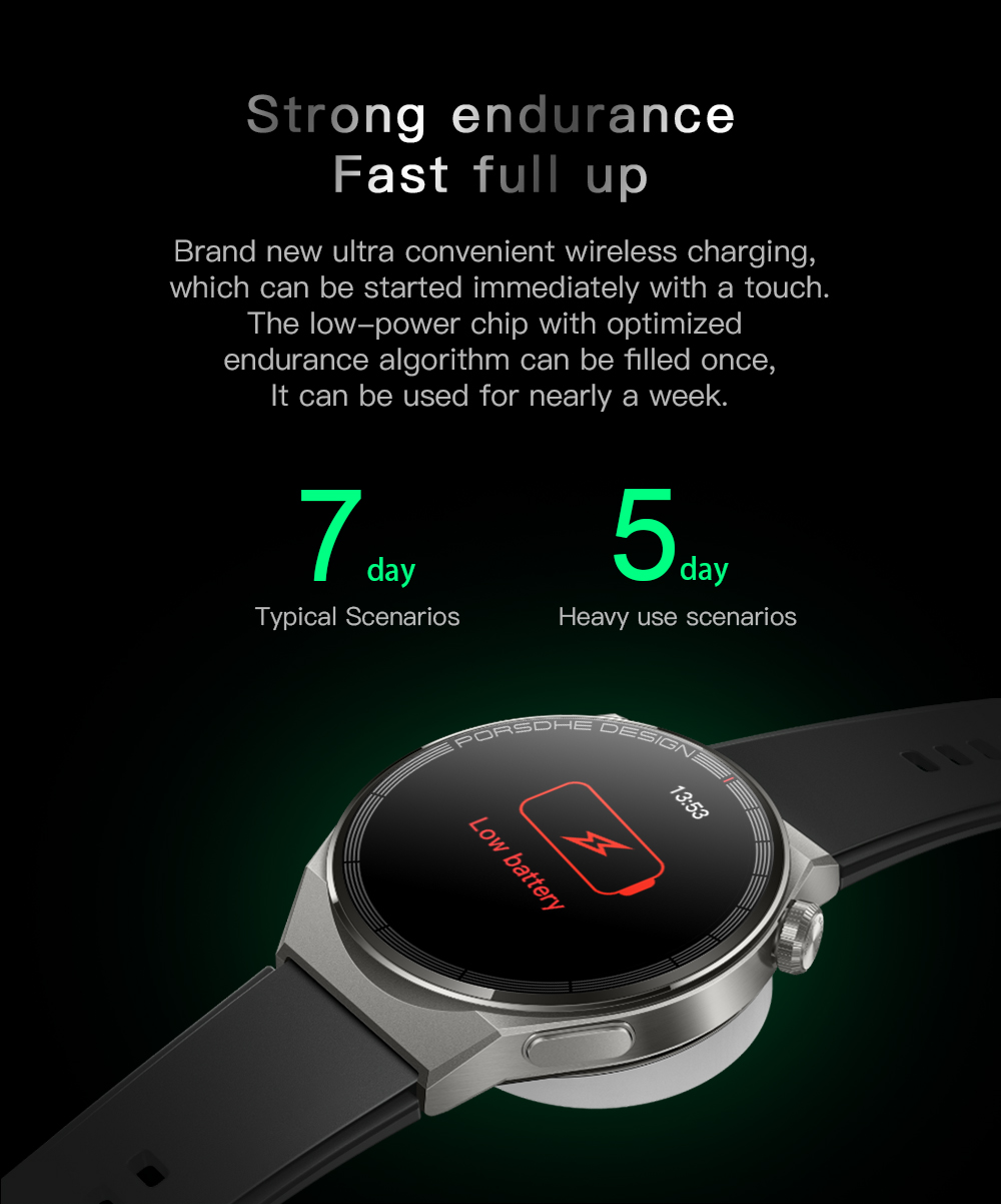 GS GT3 Pro Smart Watch Heart Rate, Blood Pressure, Blood Oxygen Monitoring Bluetooth Sports Watch Bracelet - Korvel