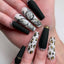 Butterfly Wearing Leopard-Print Nail Piece Scrub Manicure Wearing Nail Patch With Drill Nail Patch - Korvel