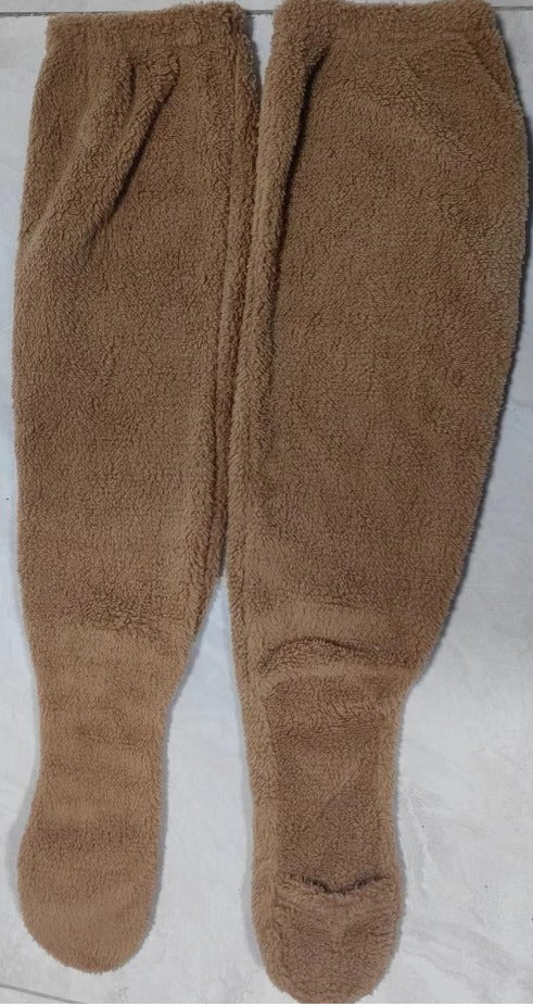 Calcetines de rodilla de felpa acogedora para la comodidad invernal