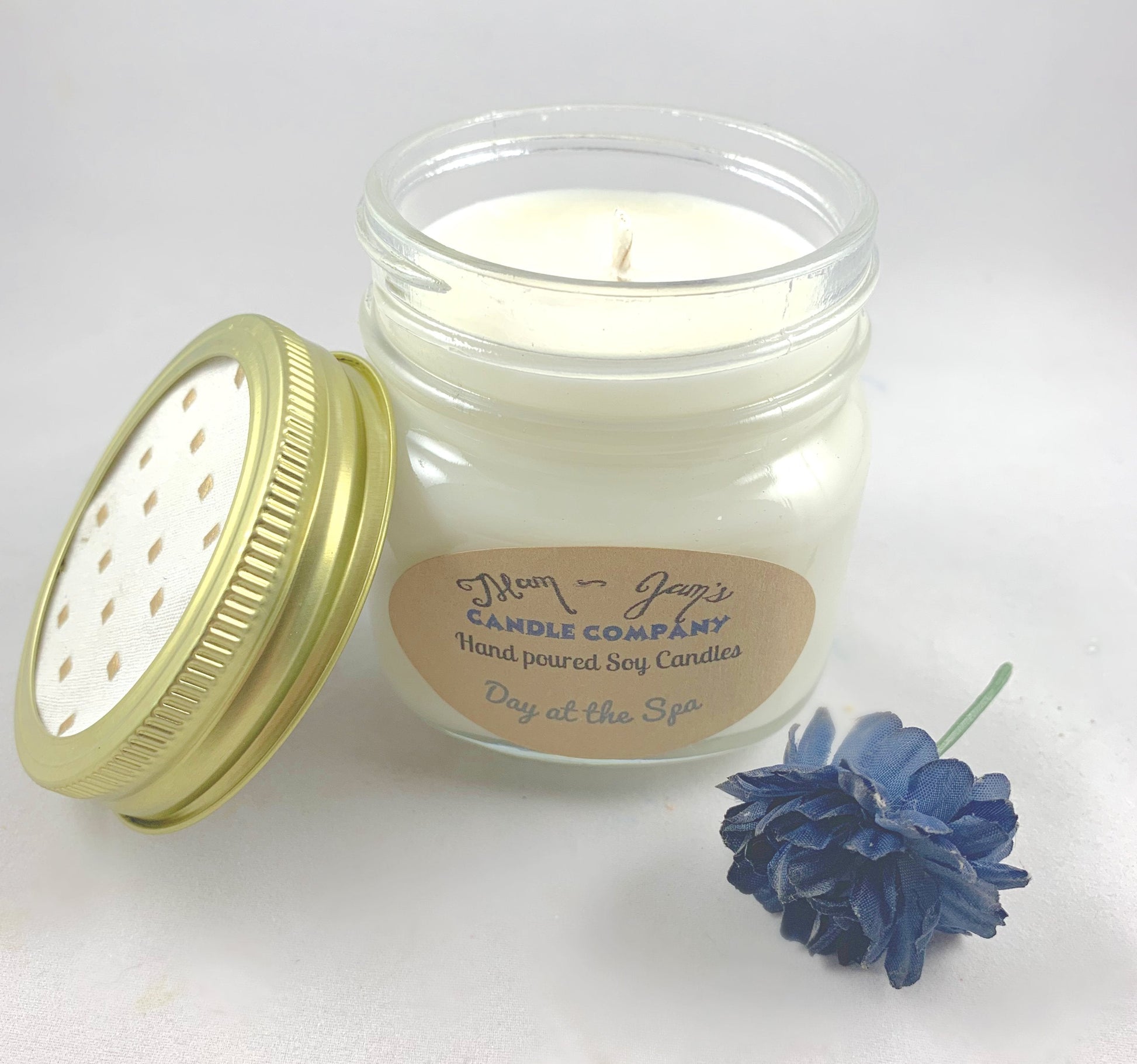 Day at the Spa Soy Candle – Clean & Calming Scent | Mam Jam’s - Korvel
