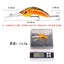 Le leurre de pêche plongeant à large langue - 10,4 cm, 14,5 g