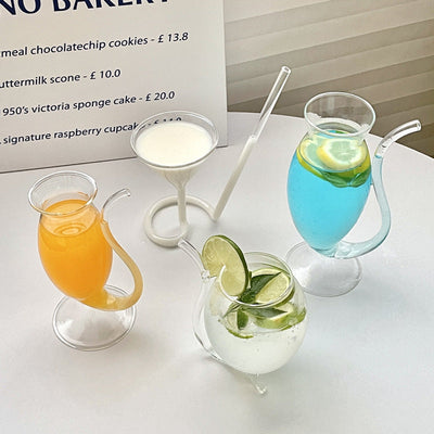 Irregular Glass Tumbler for Coffee, Whisky, and Cocktails