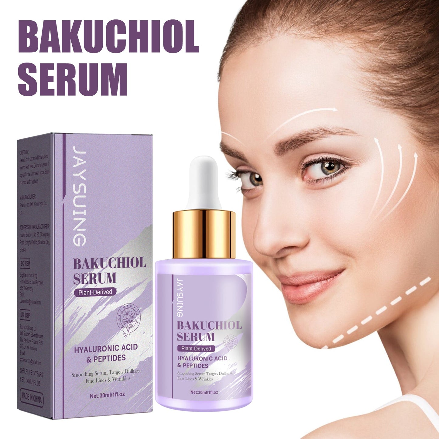 Bakuchiol Serum, Light Line Brightening Hydrating And Firming Essence - Korvel