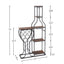 11 bottle wine baking rack, 5-layer independent wine rack with hanging wine glass rack and storage rack - Korvel