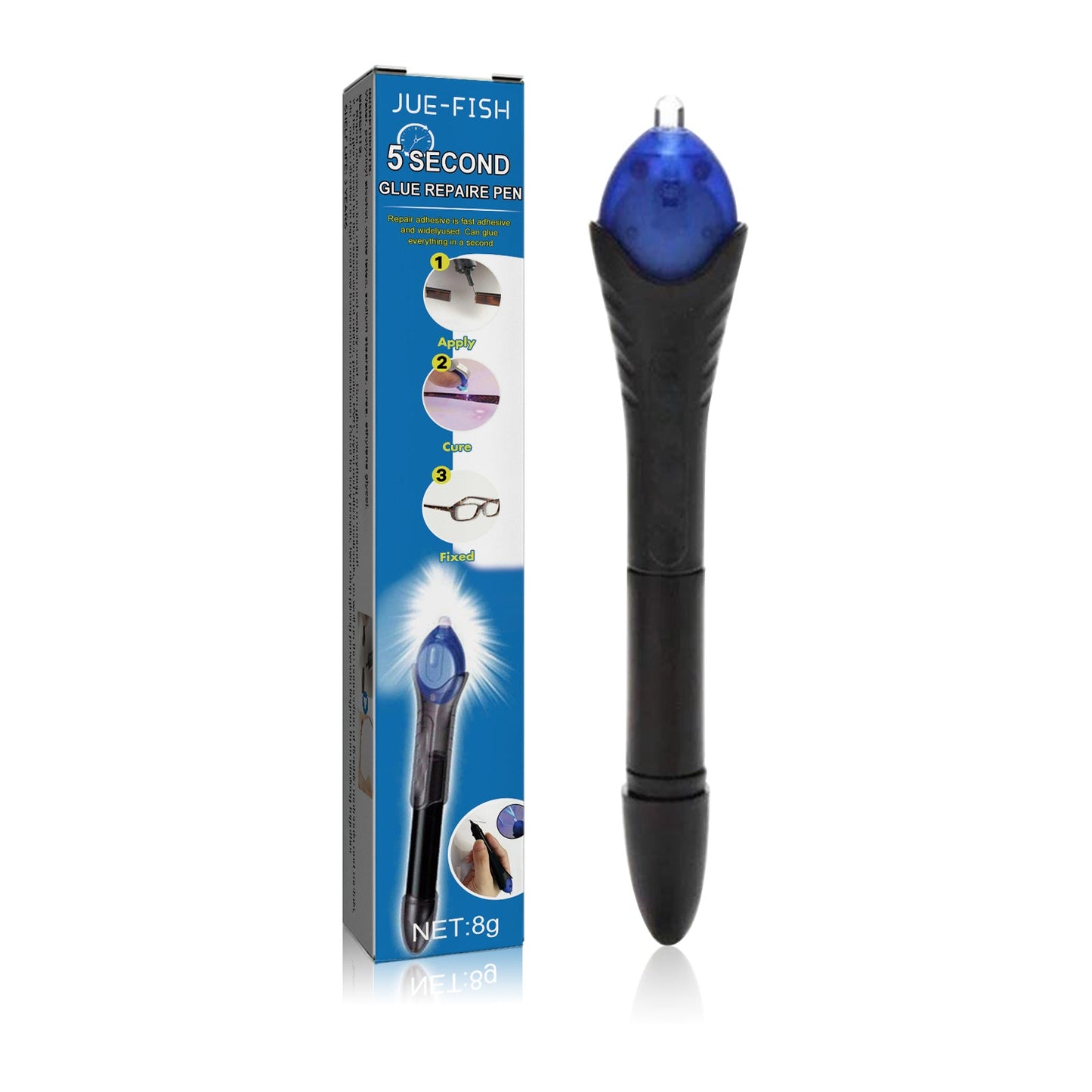 UV UV Curing Glue Pen, 5 Seconds Repair Plastic Ceramic Cable High And Low Temperature Resistant Adhesive - Korvel