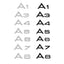Premium Audi Logo Decals for A3, A4, A5, A6, A8 Models