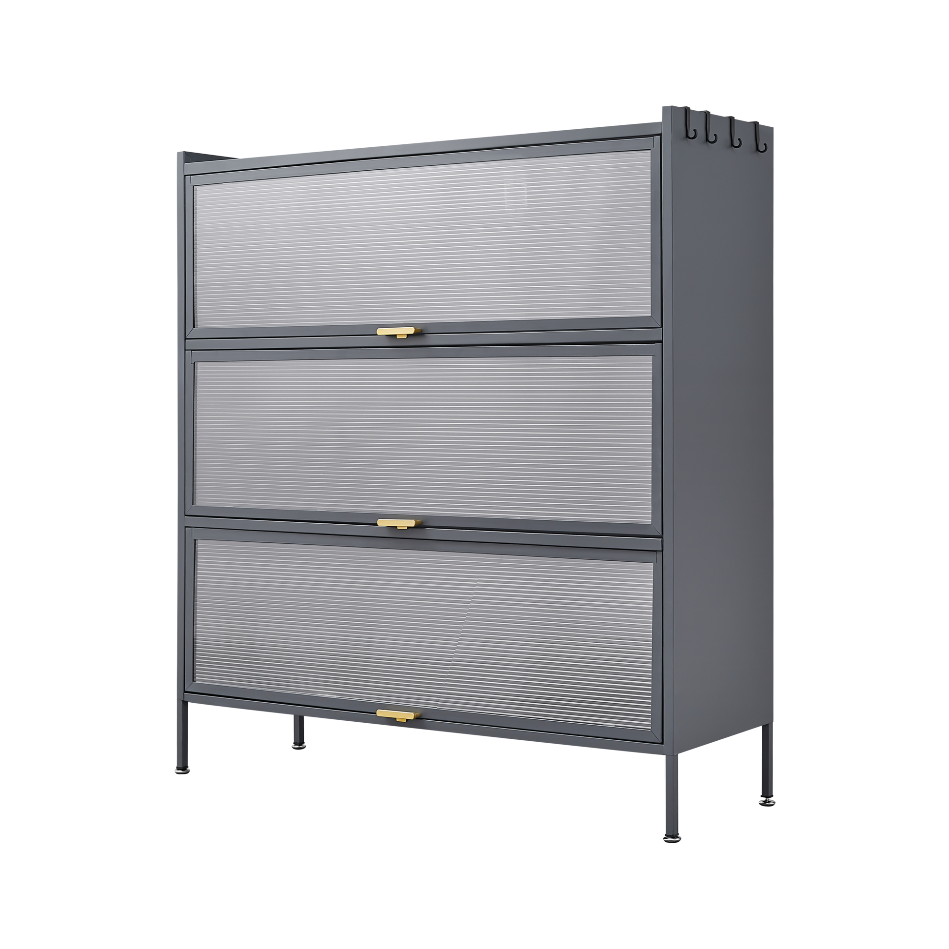 3 Tier Pantry Storage Cabinet Baker Racks for Kitchen with Storage Kitchen Pantry Storage Cabinet Microwave Rack Storage Rack - Korvel