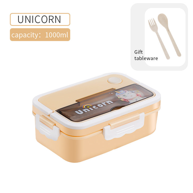 Cartoon fashion leak-proof sealed microwaveable lunch box lunch box lunch box - Korvel