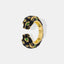 Black Panther Diamond Set Enamel Glazed Open Ring