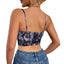 Elegant Fishbone Waist Cinching Tank Top