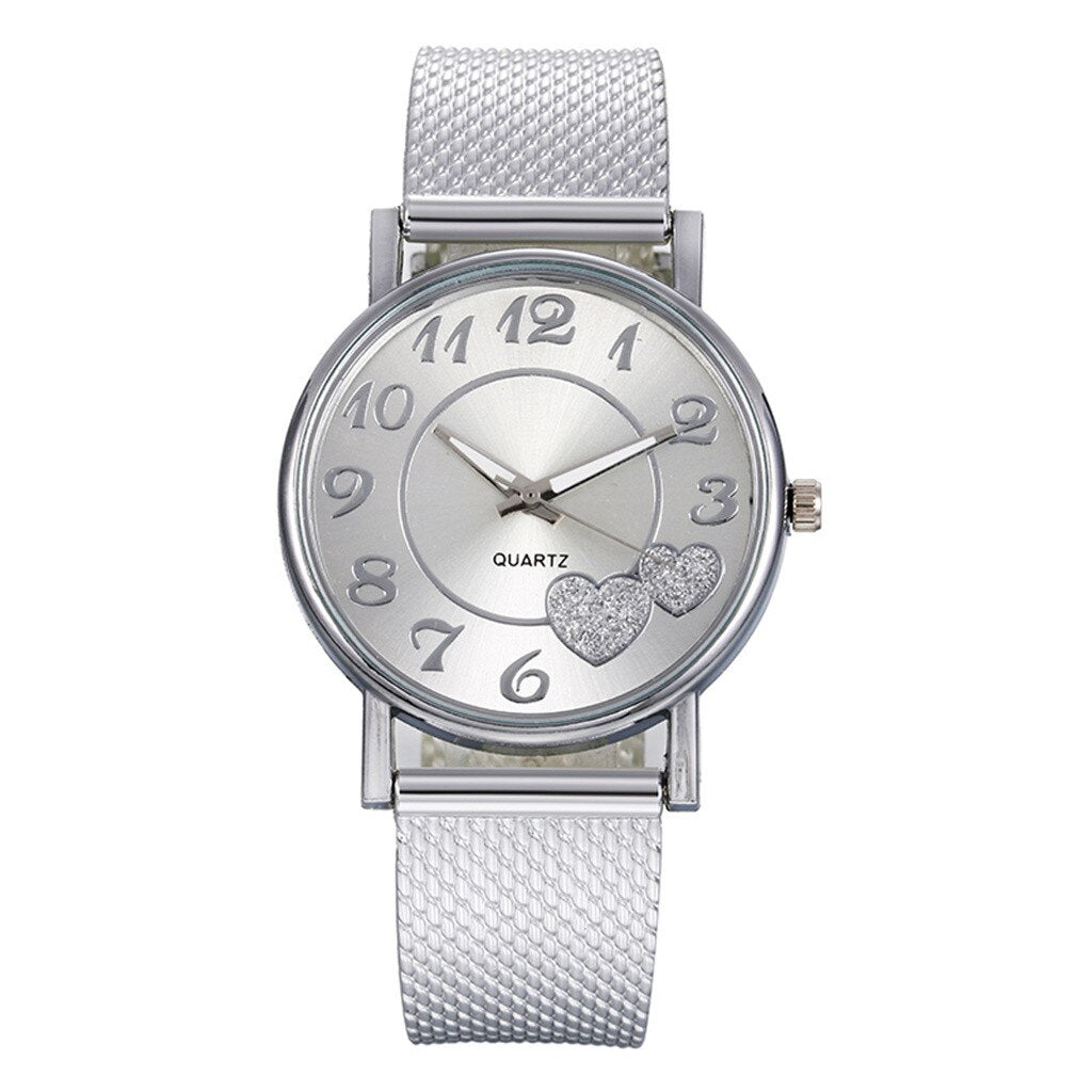 The Latest Top Watch Fashion Women Mesh Belt Watch Wild Lady Creative Gift relojes para mujer Drop Shopping - Korvel
