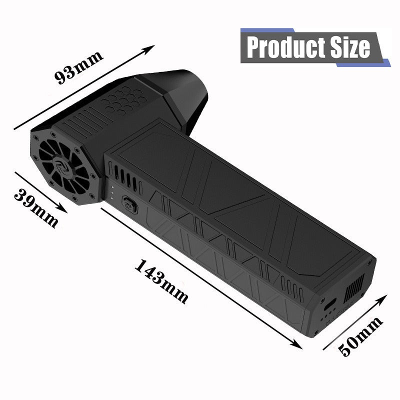 Portable Handheld Hurricane Turbo Fan Electric Hair Dryer Handheld Outdoor Dust Blower - Korvel