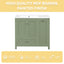 Meuble de salle de bain vert de 36" avec évier et rangement