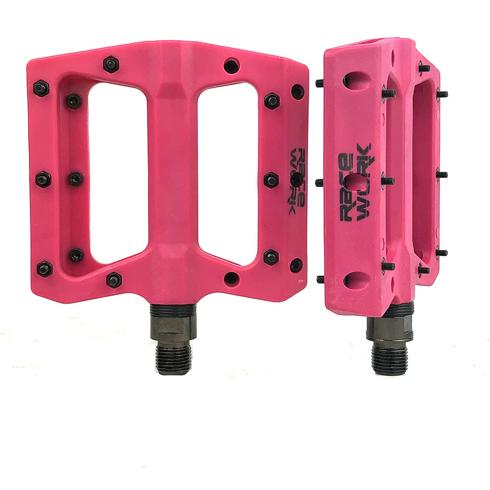 Mountain Bike Bicycle Nylon Fiber Peilin Pedal Dead Fly Bearing Pedal Non-Slip Pedal - Korvel