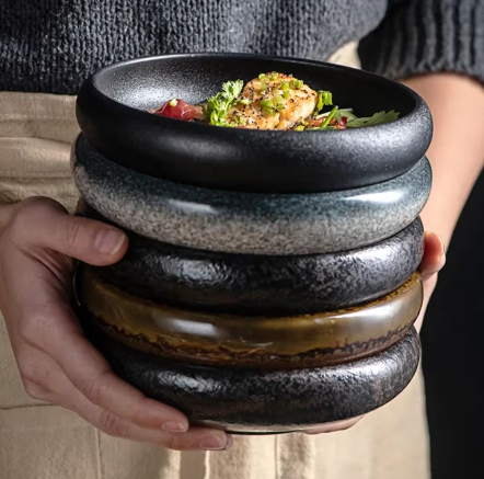 Creative retro ceramic plates plates dishes sushi plates tableware snack plates - Korvel