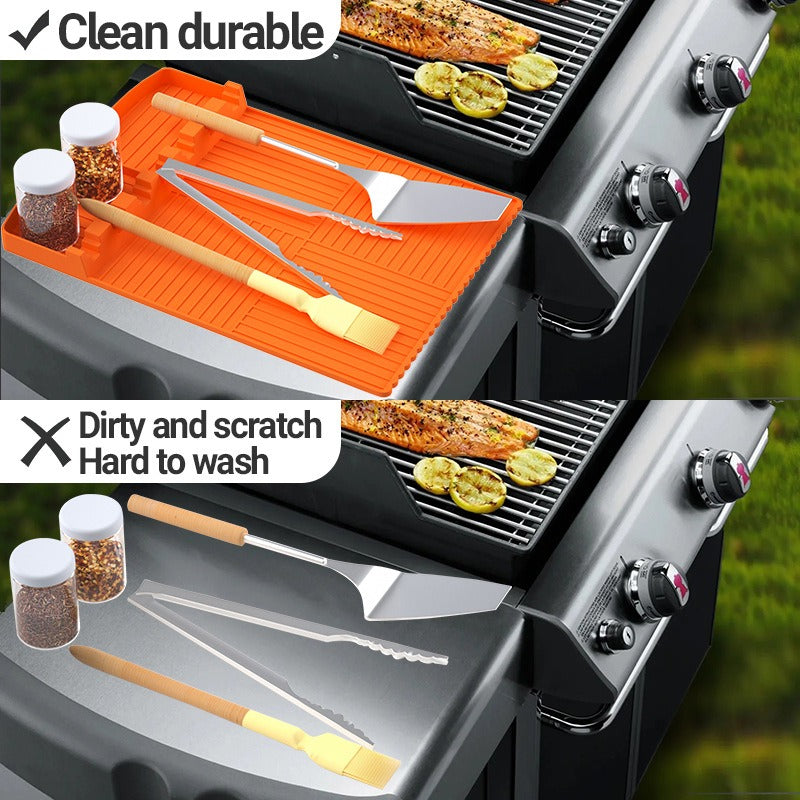 Premium Silicone Barbecue Cover & Baking Tray Pad