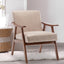 Mid-Century Modern Solid Wood Accent Chair