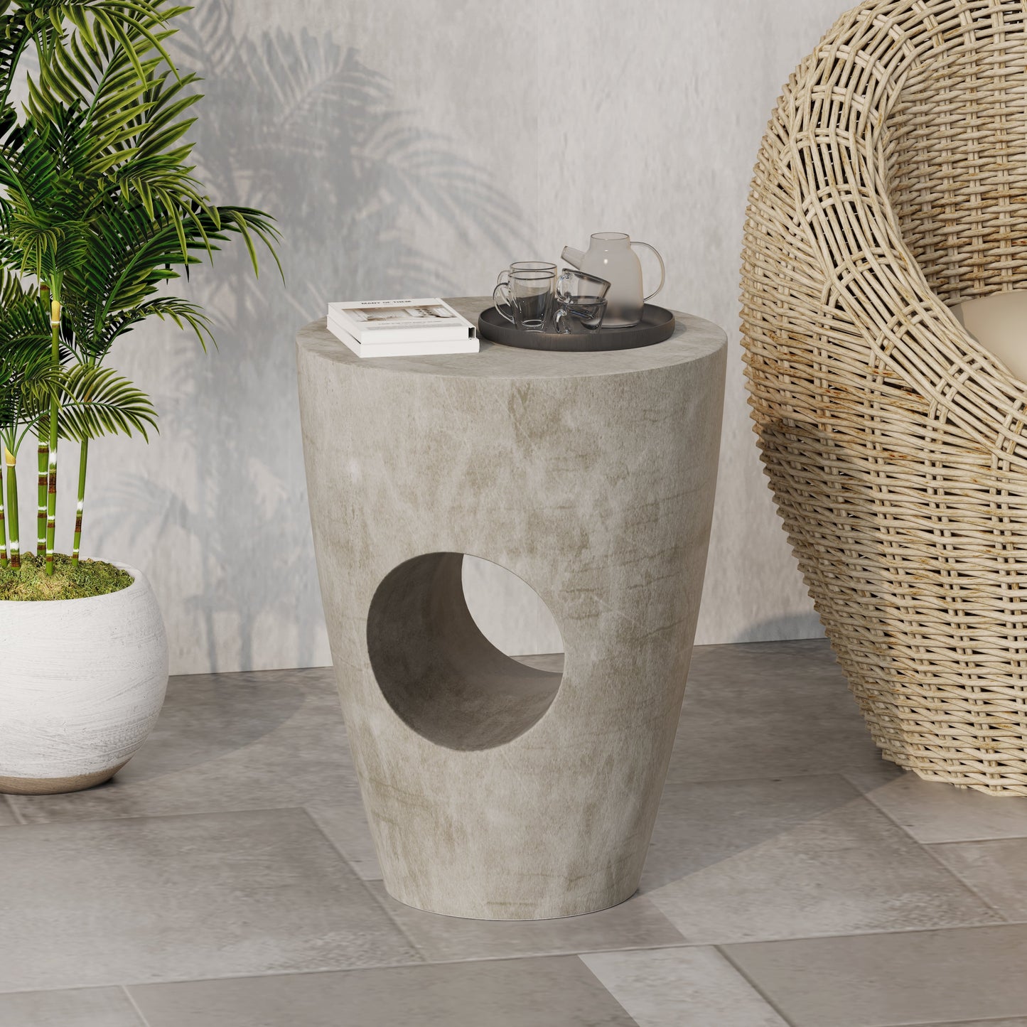 Sirius Side Table - Elegant Poolside Addition