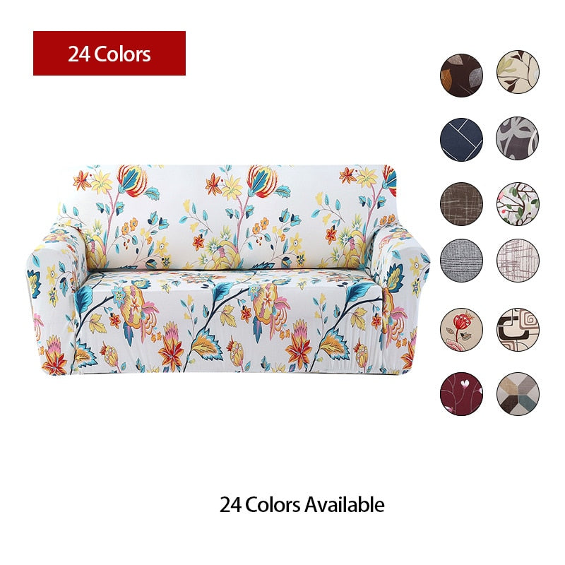 Housse de canapé élégante à fleurs - Design tout compris