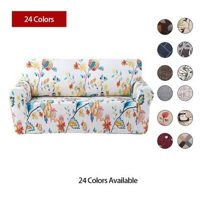Elegant Flower Slipcover for Sofas - All-Inclusive Design