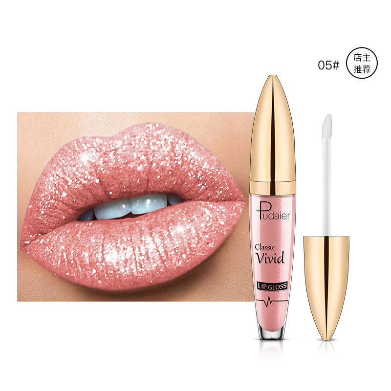 Pudaier Sip Glitter Flip Matte Pearl Lip Gloss