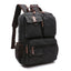 Premium Waxed Canvas Rolling Backpack for Men