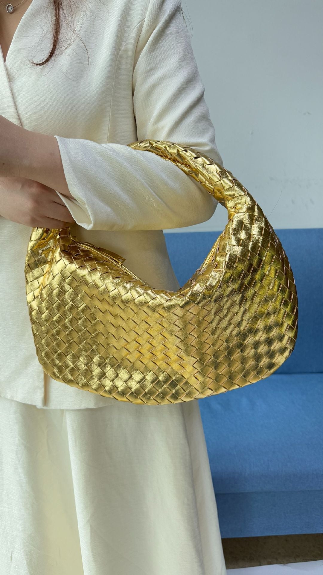 Premium Large Women's Woven Shopper Bag