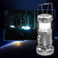 Portable Outdoor LED Camping Lantern With Fan Solar Charge Rechargeable Light Hanging Tent Lamp Fish Flashlight - Korvel