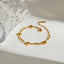 Stainless steel gold splicing personalized niche design titanium steel bracelet - Korvel