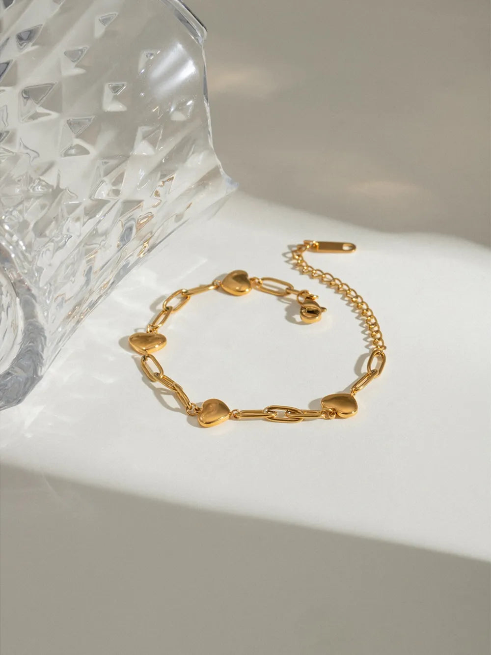 Stainless steel gold splicing personalized niche design titanium steel bracelet - Korvel