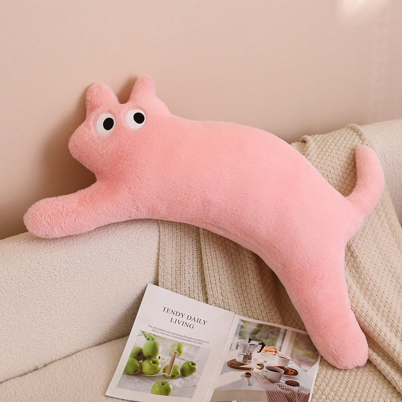 Dopamine Long Bar Cat Pillow Cat Plush Toy Living Room Cushion - Korvel