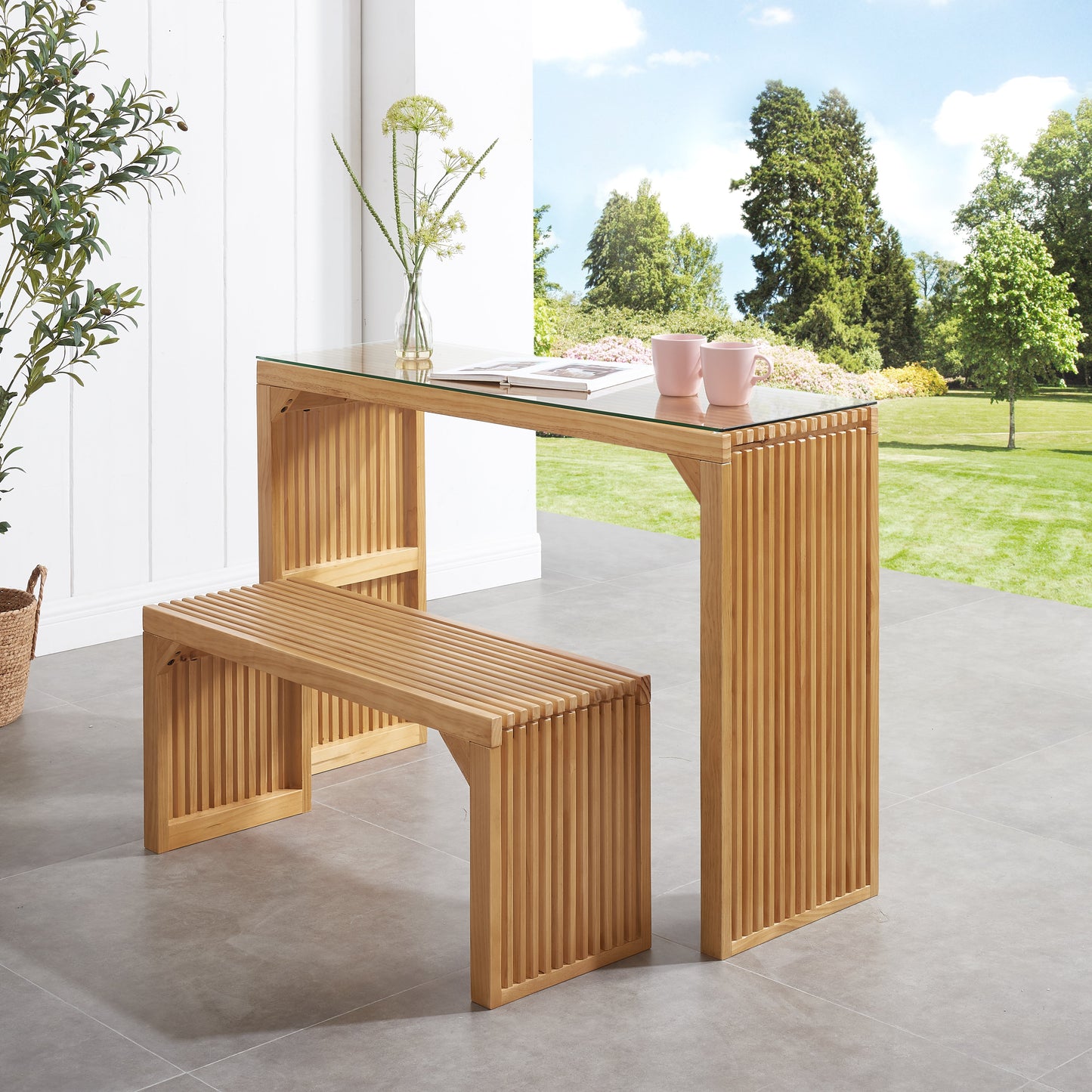 Premium Pine Dining Bench for Versatile Spaces