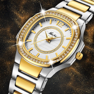 Missfox 2549 Women Watches Women Fashion Watch Geneva Designer Ladies Watch Luxury Brand Diamond Quartz Gold Wrist Watch Gifts For Women - Korvel