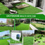 4FTX6FT outdoor artificial grass running blanket, thick and realistic fake grass roll with a pile height of 1.38 inches - Korvel